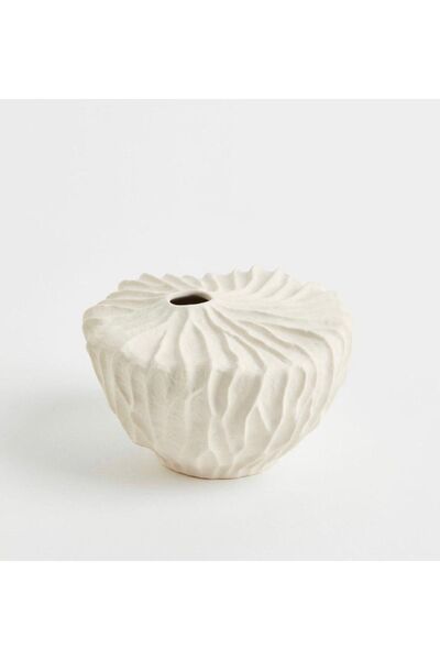 LİNECRAFT Hm Dokulu Vazo Beton Dekoratif Biblo