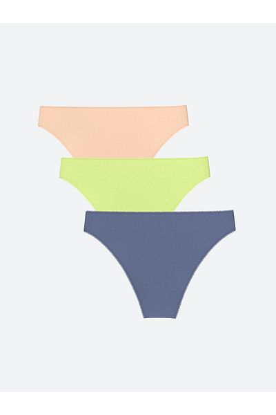 LC Waikiki 3er-Pack einfarbige brasilianische Höschen