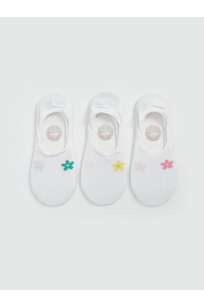 LC Waikiki Опаковка от 3 шарени дамски чорапи тип балерина