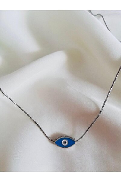 Judas Takı قلادة عين مينا زرقاء صغيرة
