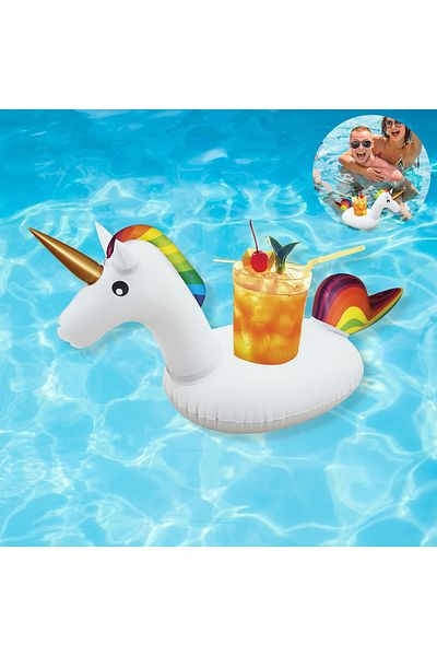 Boldy Unicorn Inflatable Cup Holder - Floating Drink Holder - Sea Cup Holder