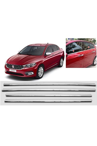Fiat Egea (2015-2017) Fiat Egea Sedan/hb Krom Cam Çıtası 4 Parça P.çelik 2015...