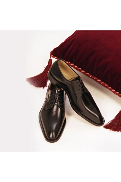 Haute Toman Erkek Deri Ayakkabı, Siyah El Yapımı Hakiki Deri Erkek Ayakkabısı...