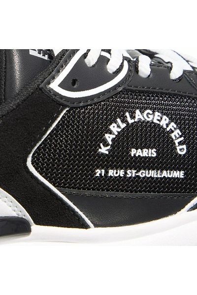 Karl Lagerfeld Komet Maison Karl Lo Lace Black Lthr & Textile
