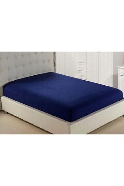 mer-tim ezberbozan ev tekstili Double Mer-Tim Combed Cotton Sheet - 160X200 Elastic