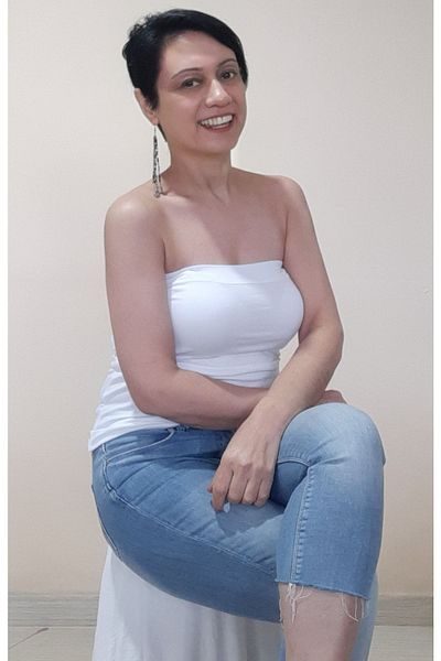 Mertcan Butik White Strapless Long Size Combed Cotton Viscose Tank Top Badi