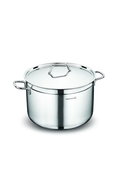 KORKMAZ Alfa Stainless Steel Deep Pot. Capacity 30x20cm / 14.0LT. / A1032