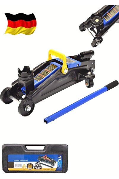 OG GERMANY STEEL ALMAN 2.5 Ton Arabalı Tekerlekli Hidrolik Timsah Kriko  ÇANT...