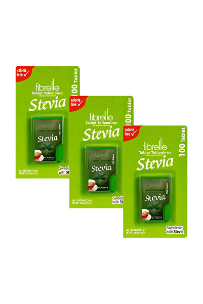 Fibrelle Stevia Lı Tablet Tatlandırıcı 100'lük Kutu 3 Paket