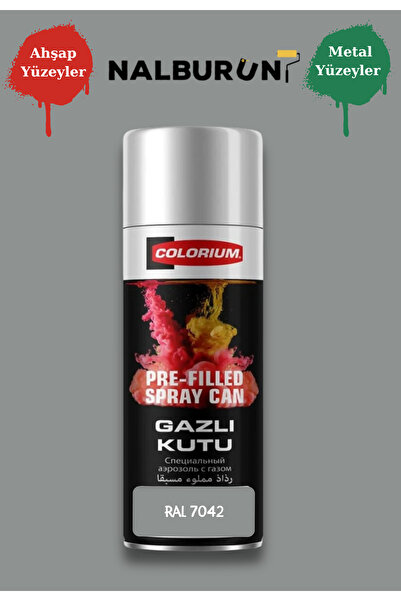 Colorium K7 Ral Renkleri 400 Ml Özel Doldurulmuş Selülozik Mat Sprey Boya Ral...