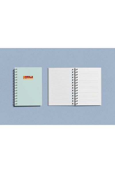 Four Kids A5 Lined Spiral School Notebook - 100 Sheets and 200 Counters Notebook