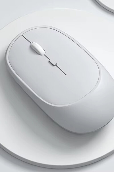 AFKTECH Kablosuz Sessiz Wireless Ve Bluetooth Mouse Ergonomik Sağ-Sol El Kullanımına Uygun Mousepad Hediyeli