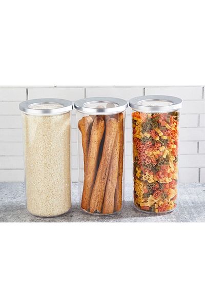 VİP AHMET Vp-196 3-Piece Round Storage Container 1250ml