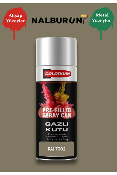 Colorium K7 Ral Renkleri 400 Ml Özel Doldurulmuş Selülozik Mat Sprey Boya Ral...