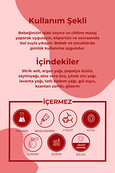 yeşilmarka Doğal Bebek Şampuanı– Çilek Aromalı-doğal Ve Organik Içerik- Bebek Cildi Için Ideal