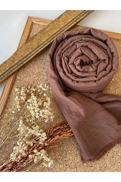 Oxygen Scarfs Oxygen Cotton Feeling Series - Red Brown Color