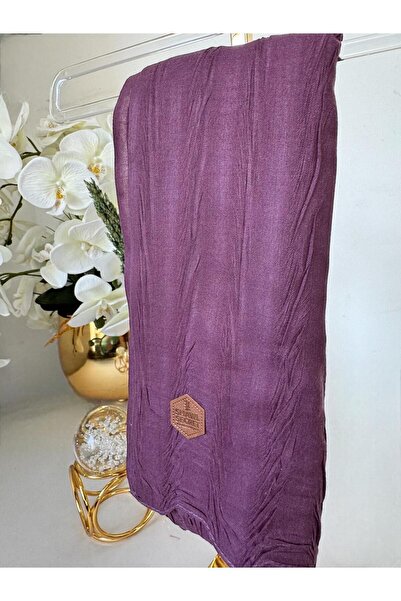 Organic Scarfs Şal din coajă pliată din copac de bambus - Prune 61448