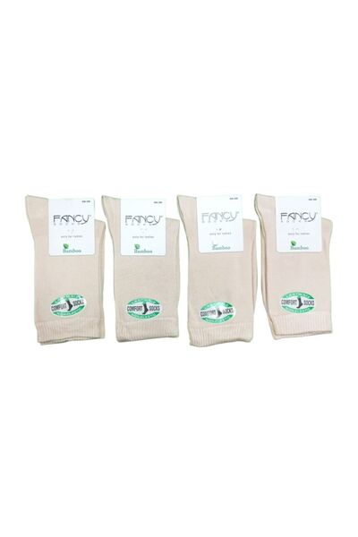 shefox 4 Pairs Women's Fancy Elasticless, Toe Seamless Bamboo Diabetic Premium Candy Socks