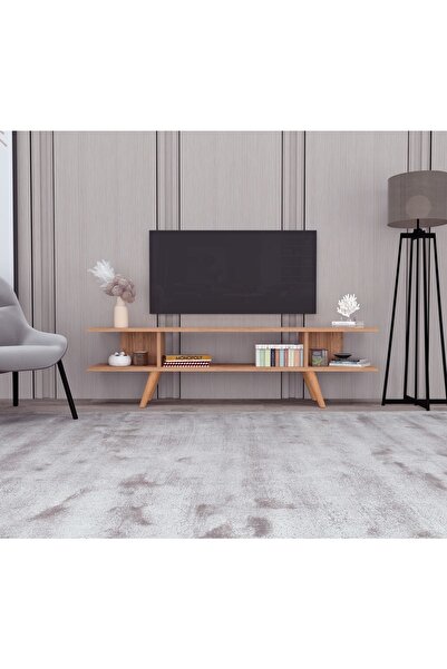 Ankara Mobilya Eko Ahşap Ayaklı Atlantik Çam 120 Cm Tv Sehpası