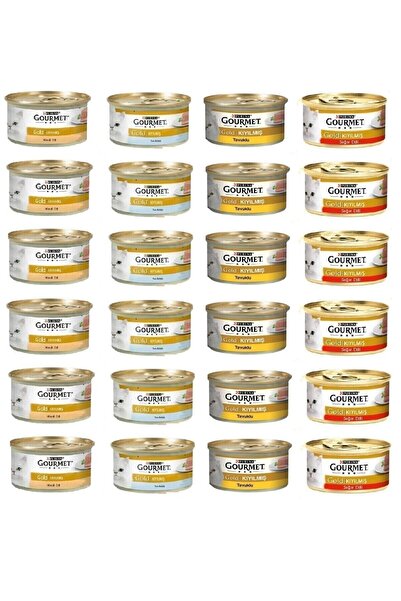 Gourmet 4 Çeşit Kıyılmış Karma Konserve 85 Gr. X 24 Adet