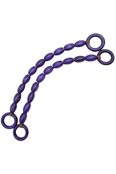 angel çanta aksesuar Angel 40 cm Mâner pentru geantă din lemn oval de culoare...