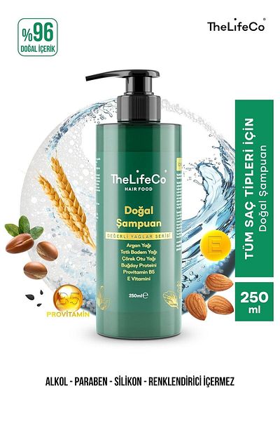 TheLifeCo HairFood Precious Oils Series - Natural Shampoo 250 ml