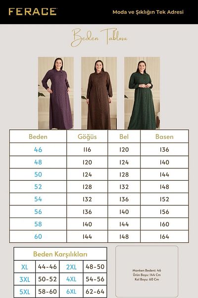 Ferace Rochie de damă islamică de vară cu modele de buline