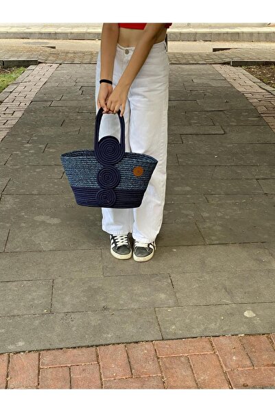 ModaCardin Beach and Shoulder Bag - Jute Straw Look Handbag