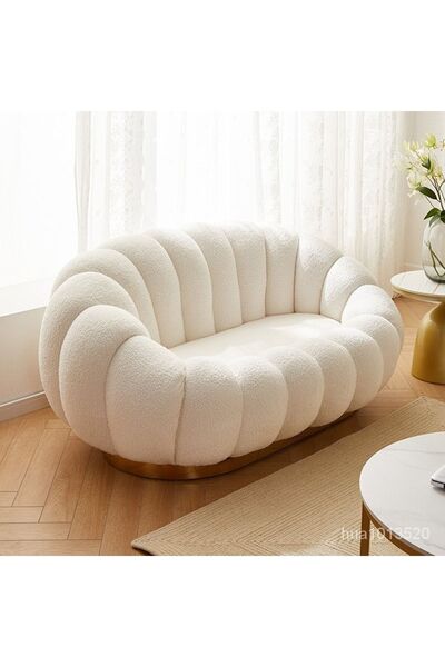 EMBA LUXURY Lara Dilim Oval Iki Kişilik Kanepe