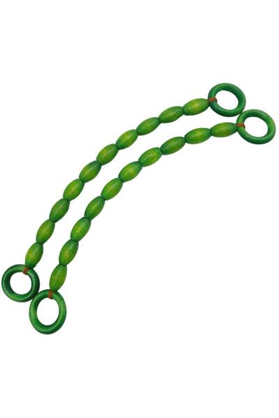 angel çanta aksesuar Geantă Angel de culoare verde - margele ovale din lemn d...