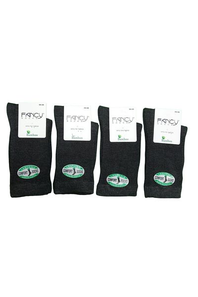 shefox 4 Pairs Women's Fancy Elasticless, Toe Seamless Bamboo Diabetic Premium Candy Socks