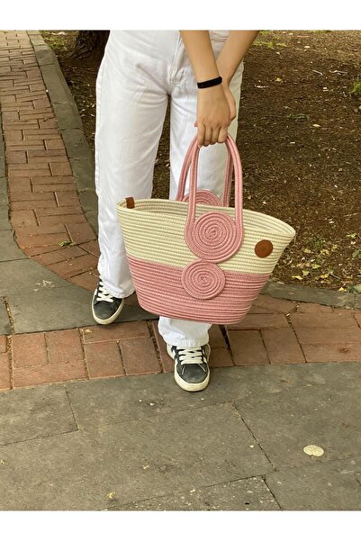 ModaCardin Пляжна сумка та сумка через плече - сумка ручної роботи з джутового плетіння