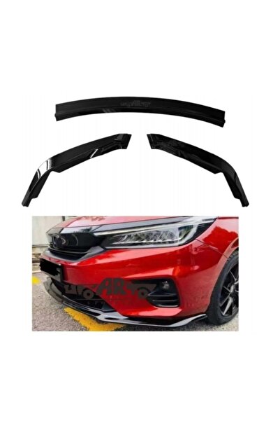 Harphour Honda City 2020+ Uyumlu Piano Black 3 Parça Rs Ön Lip