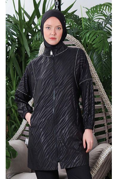 Moodbasic Sw36.250 Moodbasic Tesettur Mayo Striped Stone