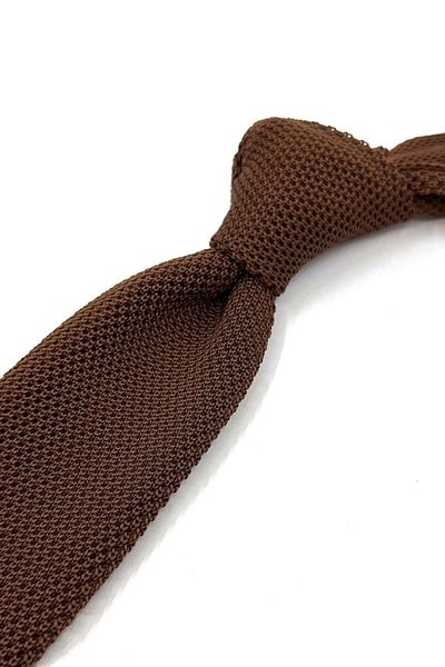 Kravatkolik Knitted Tie Brown - ÖR8336
