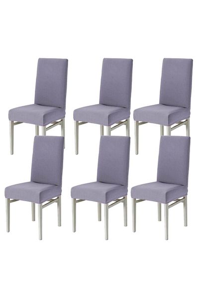 Faiend Economic Pack of 6 - Εύκαμπτα και πλενόμενα καλύμματα καρέκλας Lycra