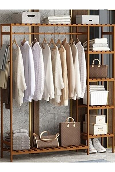 Mirapet Mira Ahşap Gardırop Askılık 150x130x36 Cm