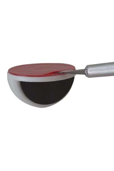 Thinyfix Yarım Ay Kendinden Yapışkanlı Beyaz Plastik Kapı Stoperi / Durdurucu / Tutucu Tamponu