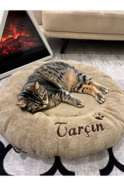 ULUBEN İsme Kişiye Özel Nakış Işlemeli Isimli Kedi Köpek Yatağı Welsoft Peluş...