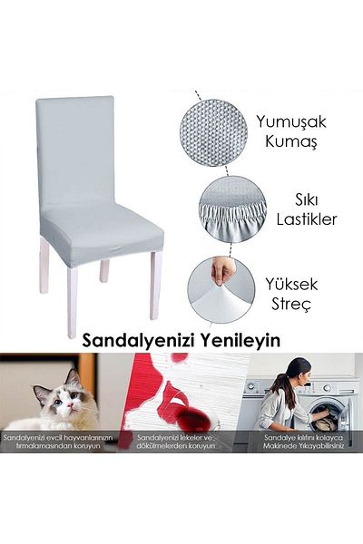 Faiend Νέο μοντέλο Κάλυμμα καρέκλας με μοτίβο Lycra Fabric Anti-pilling - Μονό