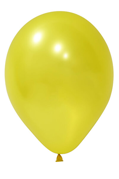 BalonEvi 12’’ BASKI BALONU METALİK SARI 100’LÜ