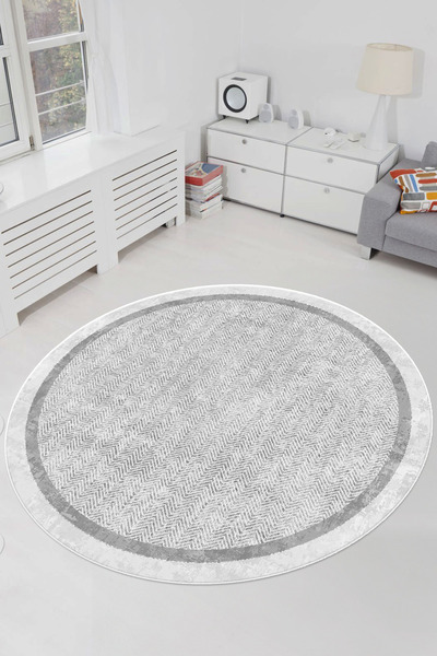 Halise Home Kaymaz Tabanlı Yıkanabilir  Dijital  Baskılı Yolluk Halı