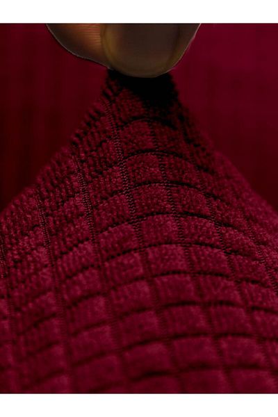 Faiend 6 Καρέκλες Claret Red - Πλενόμενο ελαστικό κάλυμμα Lycra