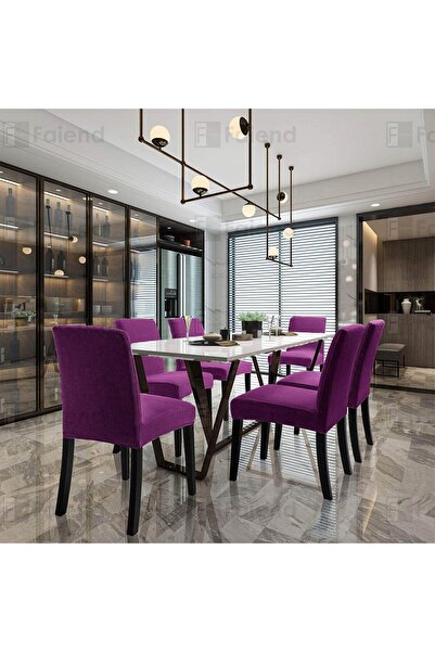 Faiend Sandalye Kılıfı Yıkanabilir Likralı Esnek Lastikli Sandalye Örtü