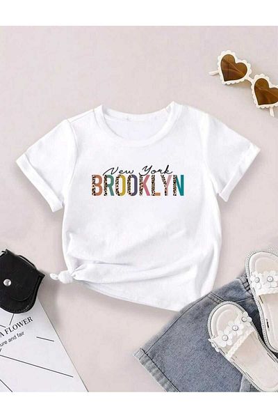 Pink Sky Brooklyn Printed Unisex Oversize T-Shirt