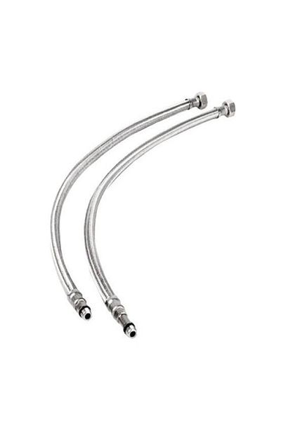 Flex Thick Steel Brajman 70 Cm 2 Pieces (Sink Connection Pipe) Battery and Fountain Faucet Pipe
