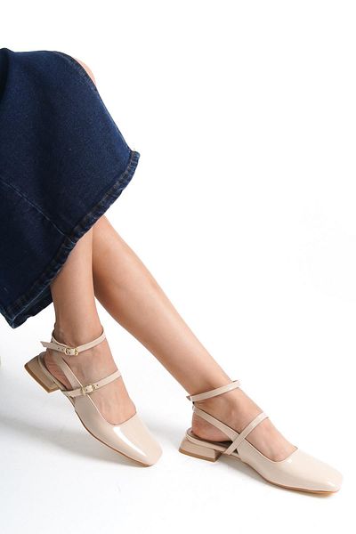 Modabuymus Λουστρίνι Mary Jane Ballerinas - Παπούτσια Casual με χαμηλό τακούνι Atika Ten