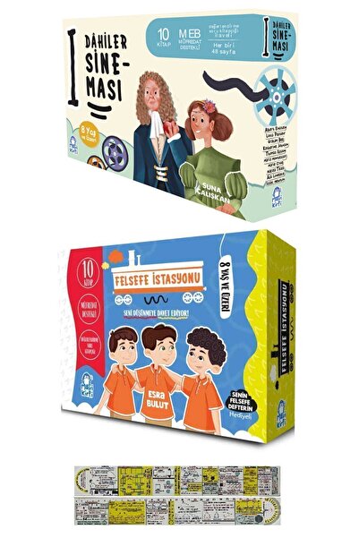 Mavi Kirpi Dahiler Sineması (10 Kitap) + Felsefe İstasyonu (10 Kitap) Set + M...