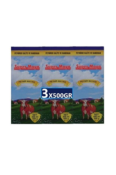Süper Maya Süper (3x500gr) Peynir Mayası Set Inf.