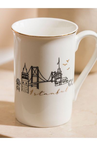 LC Waikiki LCW HOME Istanbul Patterned Porcelain Mug - 280 Ml